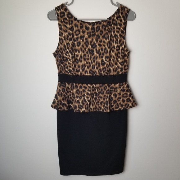cheetah peplum dress Dresses | Cheetah Print Peplum Style Dress 6